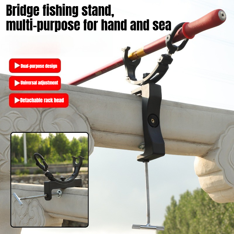 Fishing Rod Travel - 360° Rotating Adjustable Heavy Duty Rod
