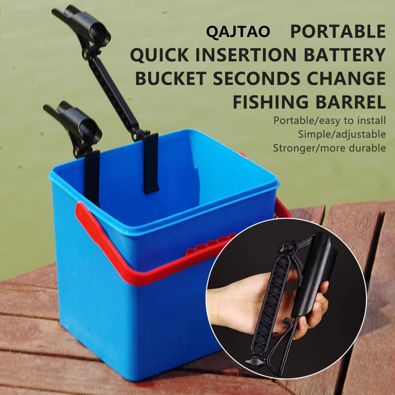 QAJTAO 10-25cm fishing rod rac - огляд і ціна Fishing Rod Ice