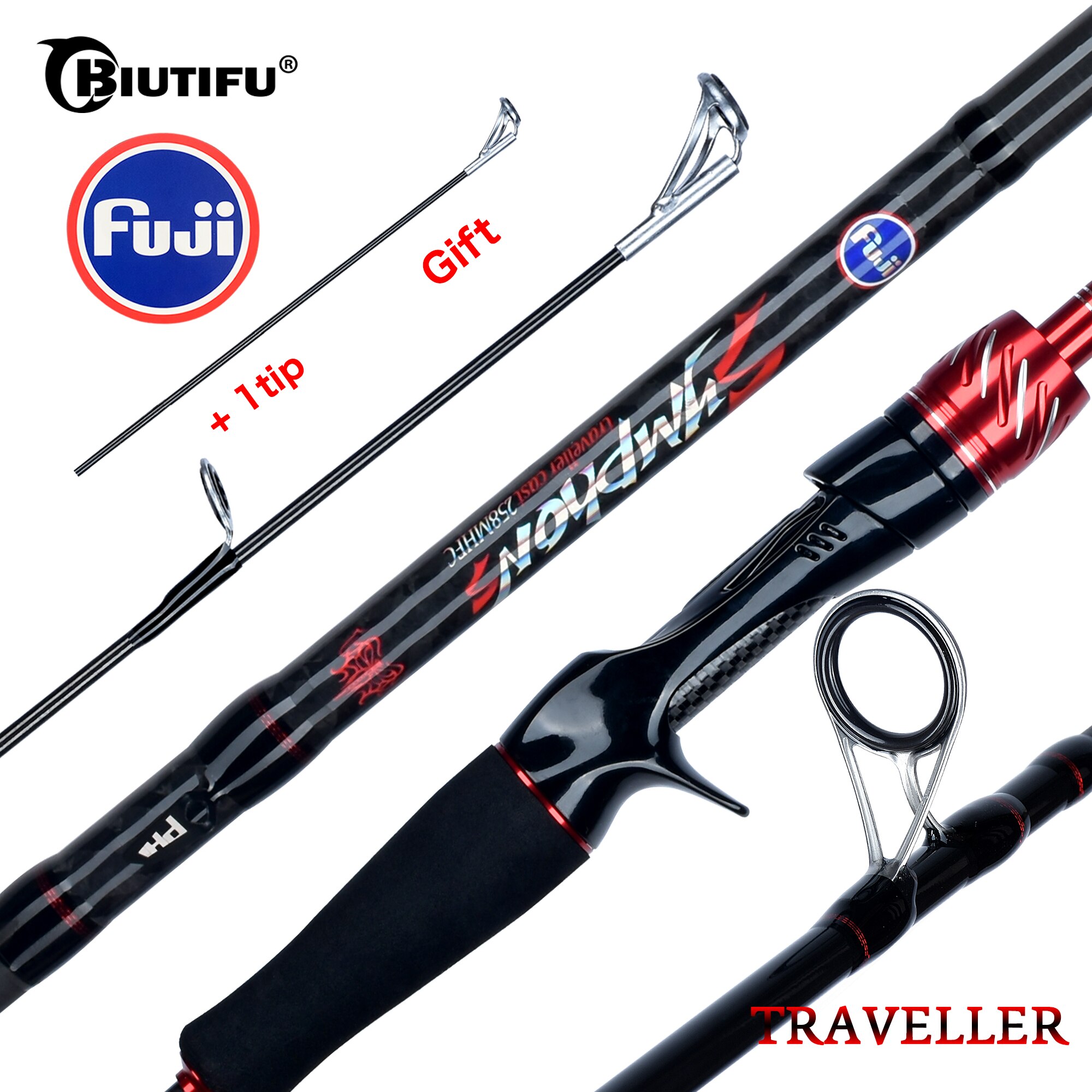 BIUTIFU Traveller Spinning Cas - огляд і ціна Fishing Rod Surf