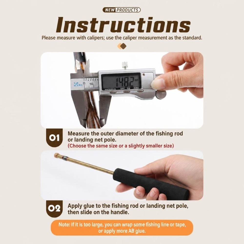 Portable EVA Fishing Rod Handl - огляд і ціна Fishing Rod Ice